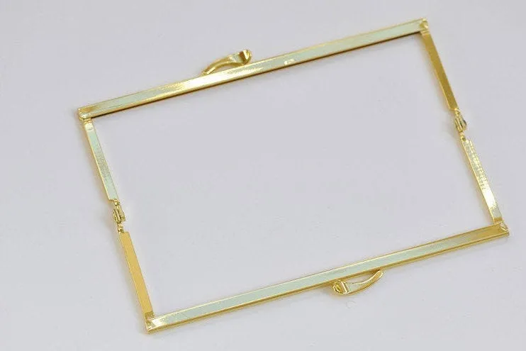 17cm Gold Purse Frame Clutch Purse Frame Bag Hanger 17.5 x 6.5cm