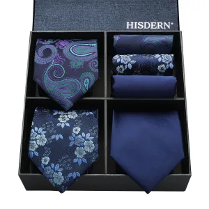 3PCS Tie & Pocket Square Set - T3-15