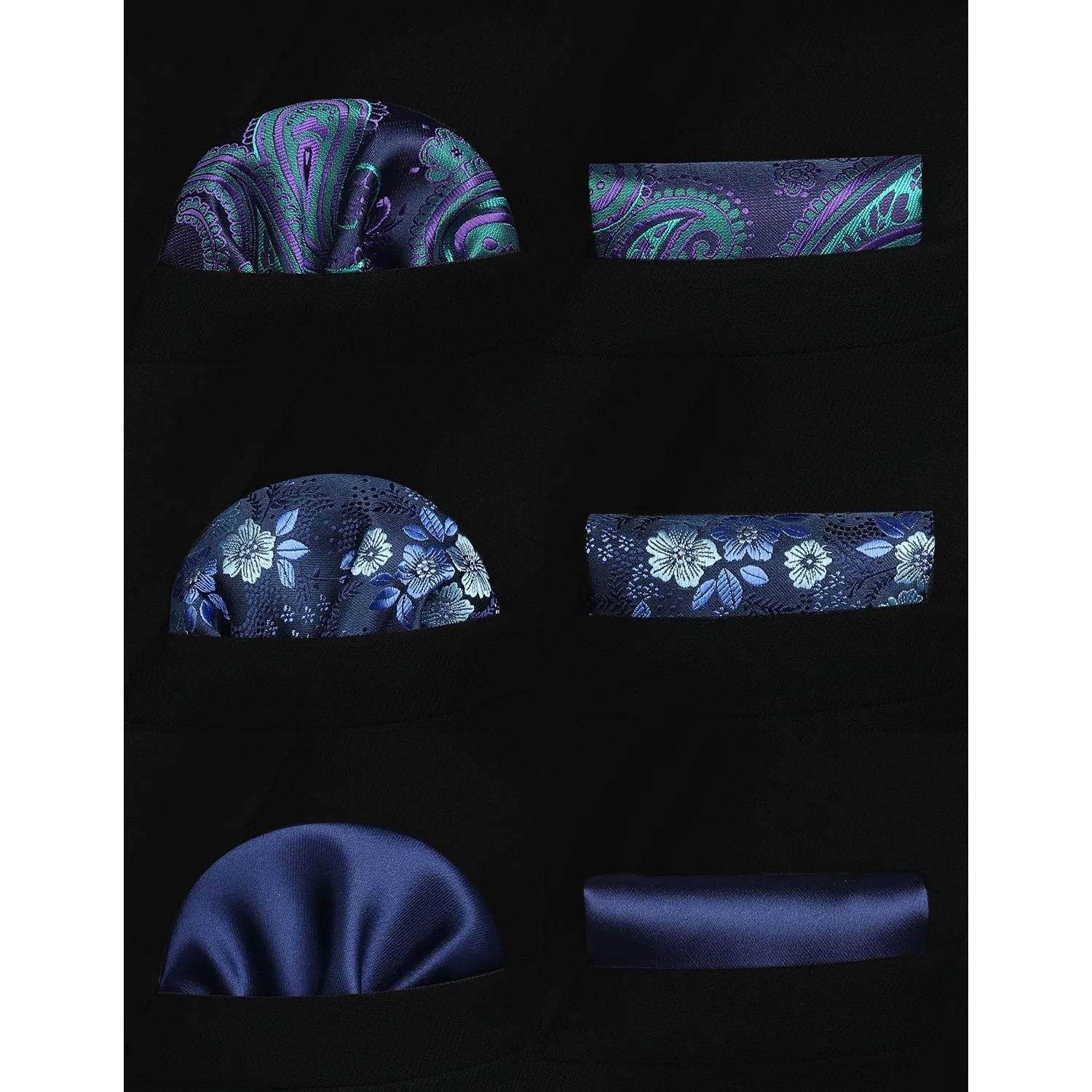 3PCS Tie & Pocket Square Set - T3-15