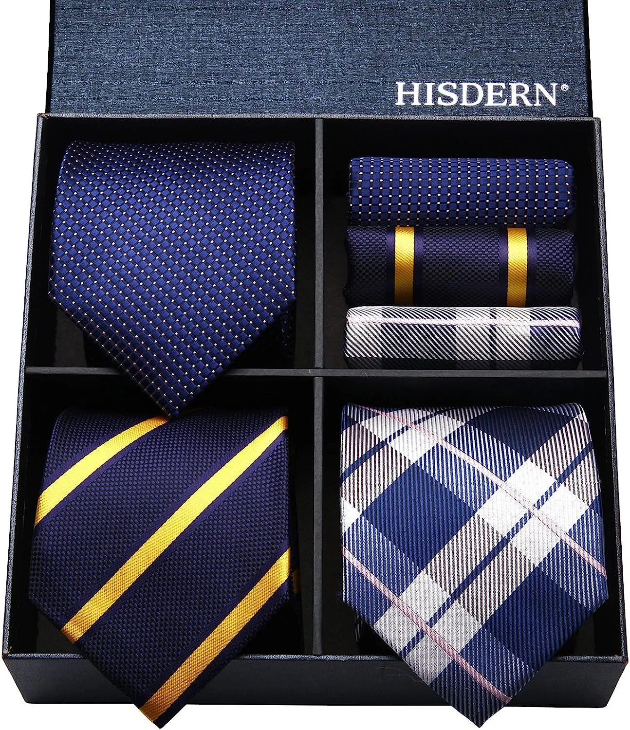 3PCS Tie & Pocket Square Set - T3C-04