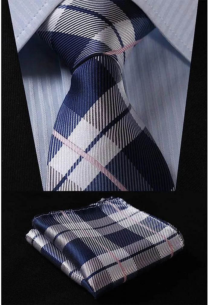 3PCS Tie & Pocket Square Set - T3C-04