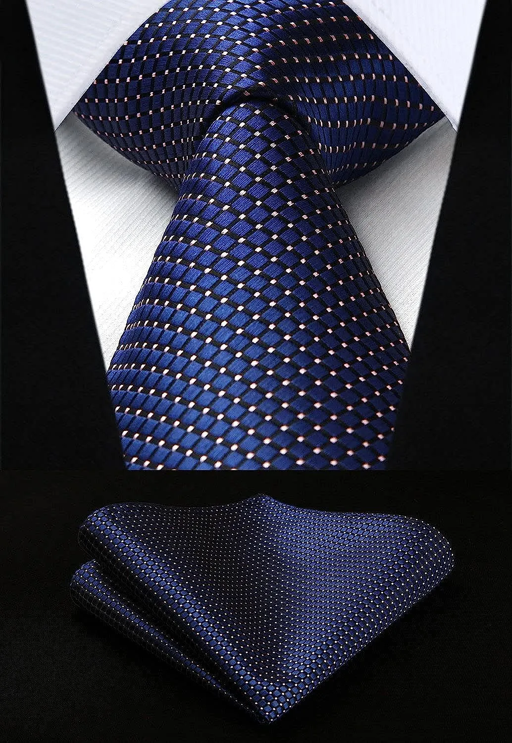3PCS Tie & Pocket Square Set - T3C-04