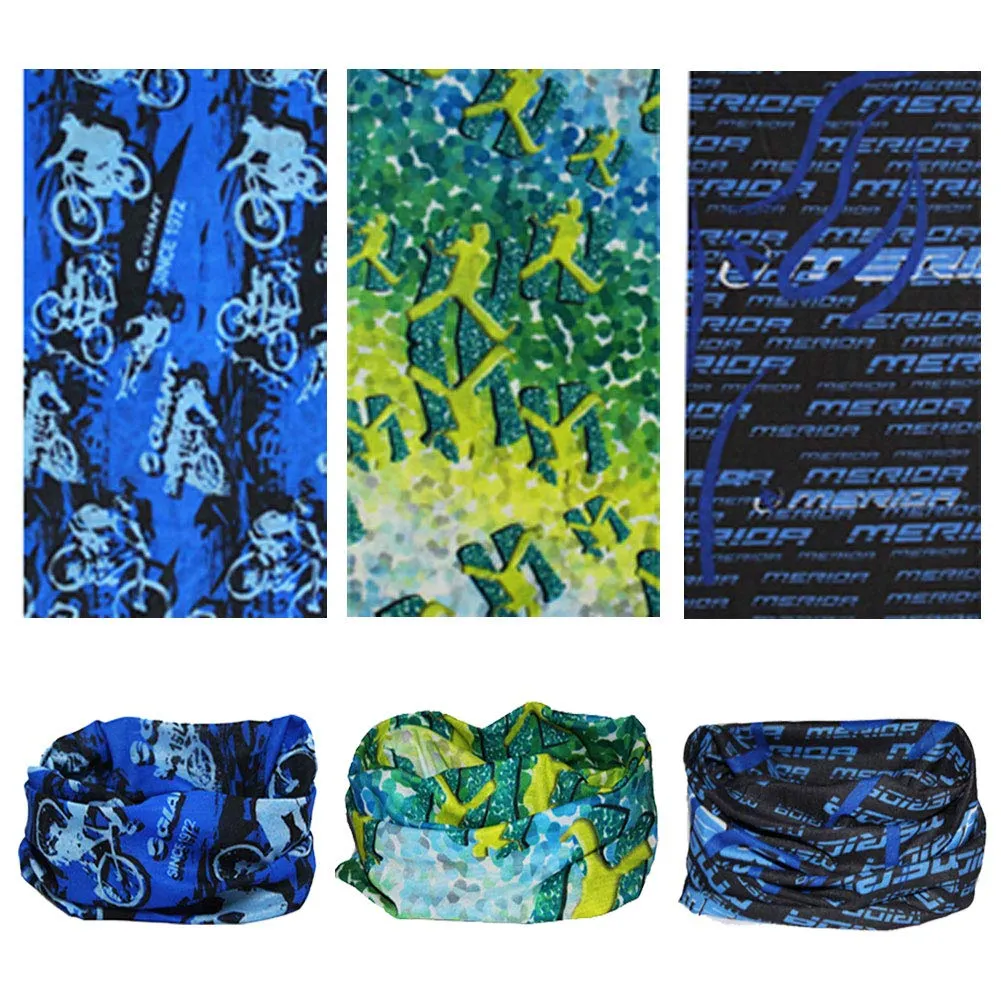 6pcs Magic Headband Face Mask Head Wrap Elastic Bandana Outdoor Headwear Sport Scarf Neck Gaiter UV Resistence for Workout (6pcs Blue Series 2)