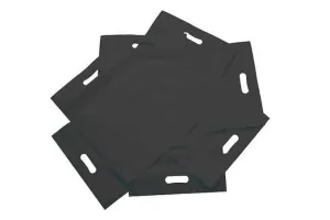 AGRASHRI ENTERPRISES D Cut Black Cloth Carry Bag (Pack of 50 )