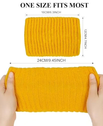 AKTVSHOW 2 Packs Knit Headbands for Women Winter Ear Warmers Cold Weather Wide Knitted Head Wraps Turban Non Slip Girls Fashion Warm Hairbands Hair Accessories