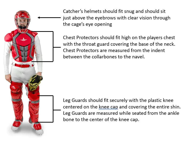 All-Star Top Star Series Baseball Catcher’s Set Ages 9-12: CKCC-TS-912