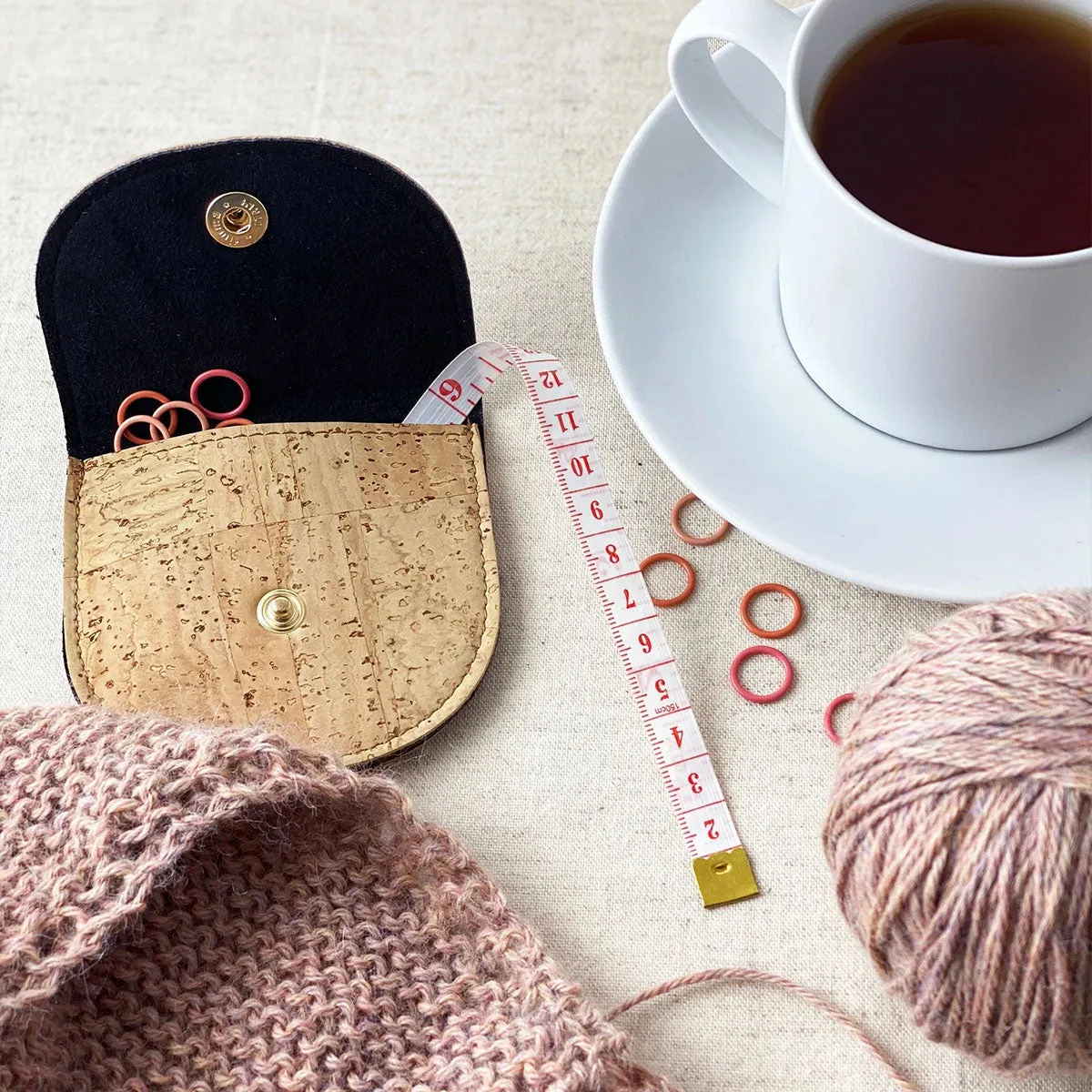 Allstitch Studio Cork Notions Pouch - Golden Yellow