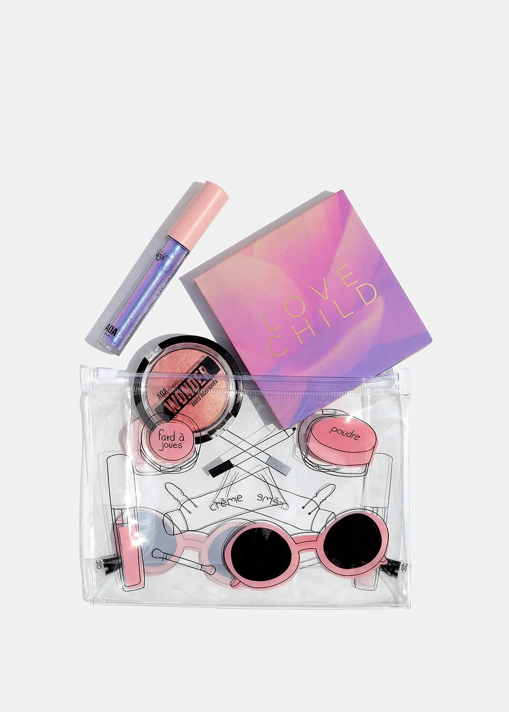 AOA Clear Makeup Pouch - French Essentials