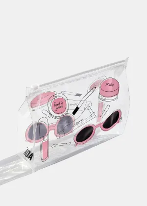 AOA Clear Makeup Pouch - French Essentials