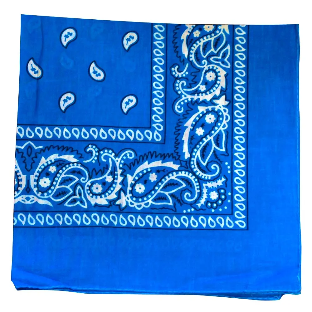 Assorted Dozen Bandanas (Six Popular Colors) (Paisley)