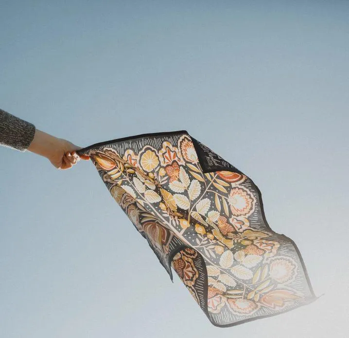 Bandana - Elsie Floral in Navy by Handker Bandanas