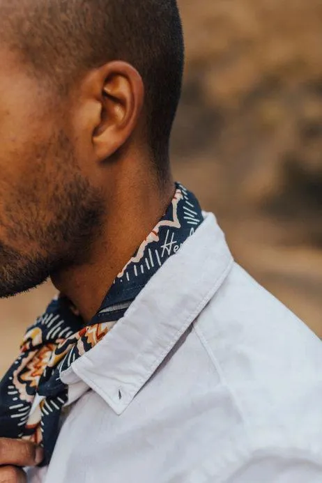 Bandana - Elsie Floral in Navy by Handker Bandanas