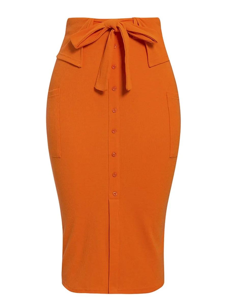 Beautiful Knitted High Waist Elegant Pocket Skirt