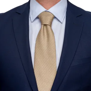 Beige Grenadine Silk Tie