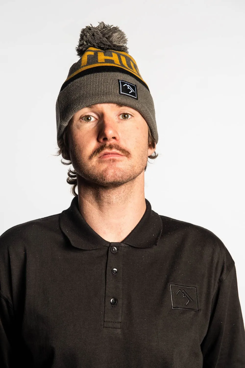 Bobble Hat - Black and Gold