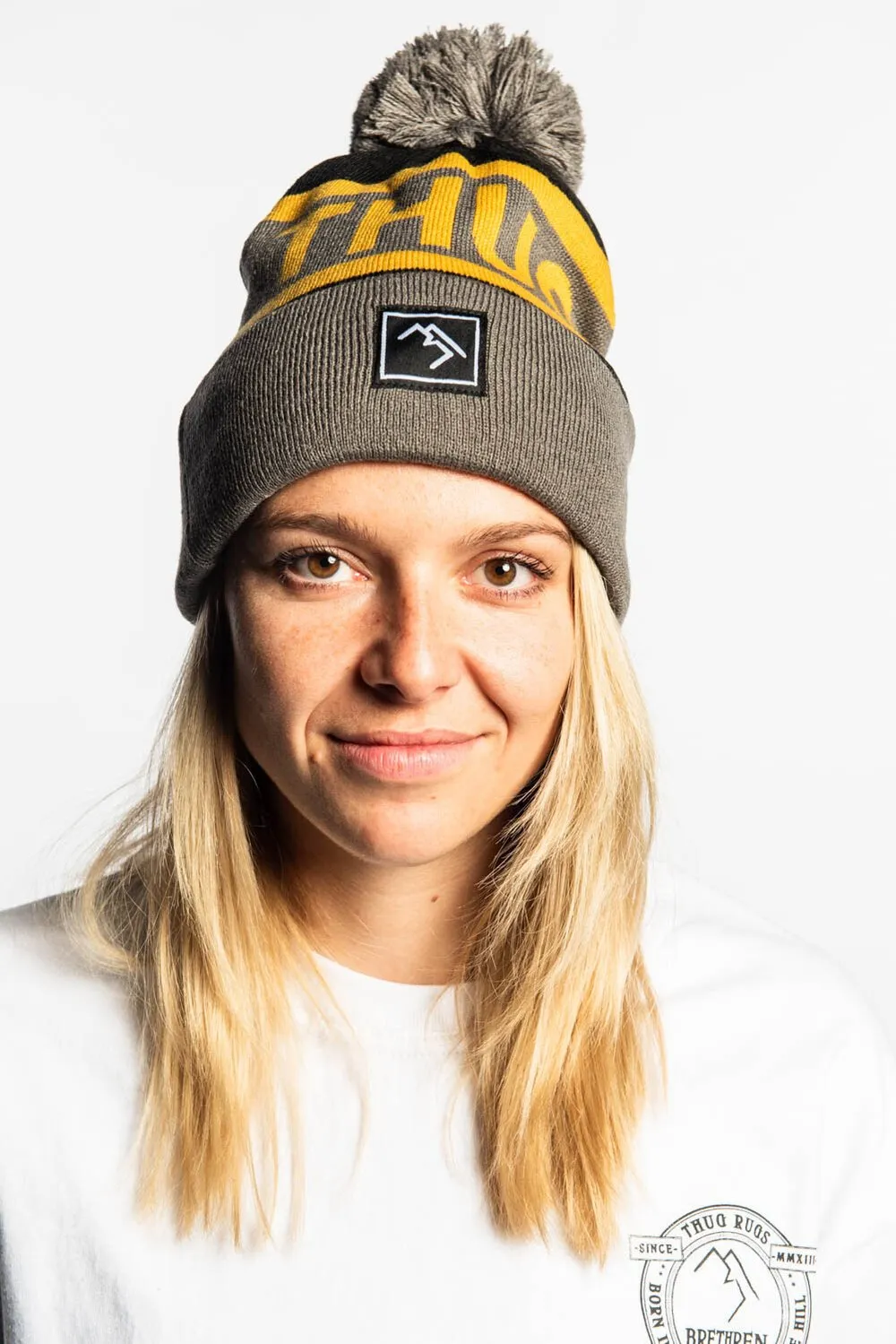 Bobble Hat - Black and Gold