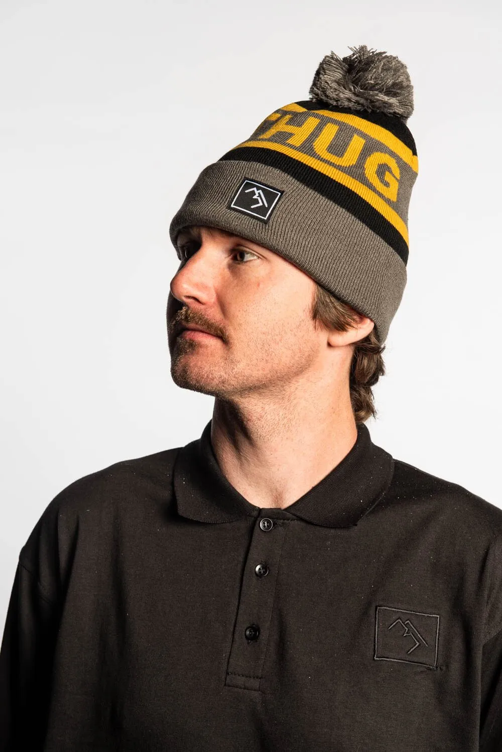 Bobble Hat - Black and Gold