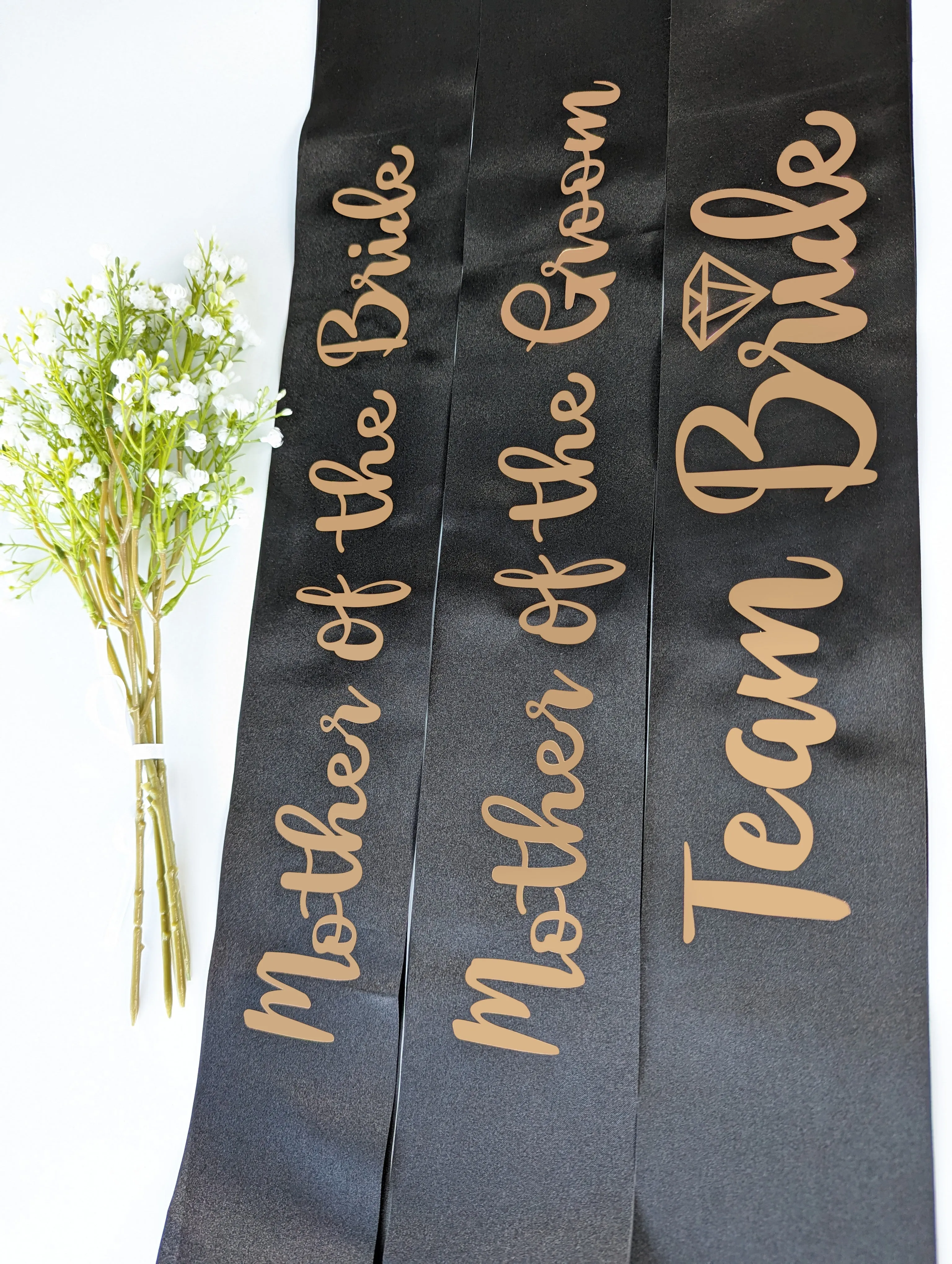 Bridal and Bridesmaid Customised Sashes for Hens Parties
