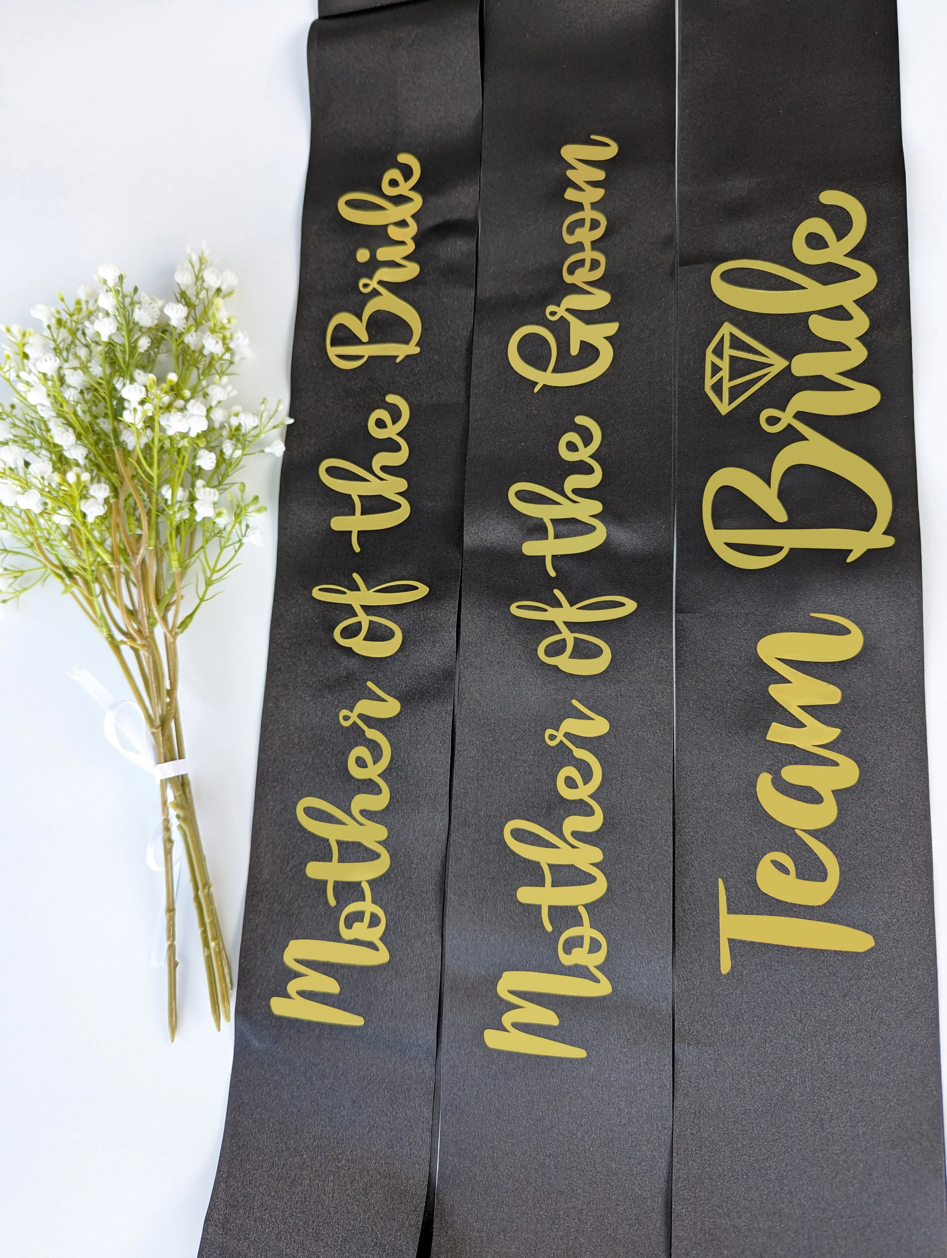 Bridal and Bridesmaid Customised Sashes for Hens Parties