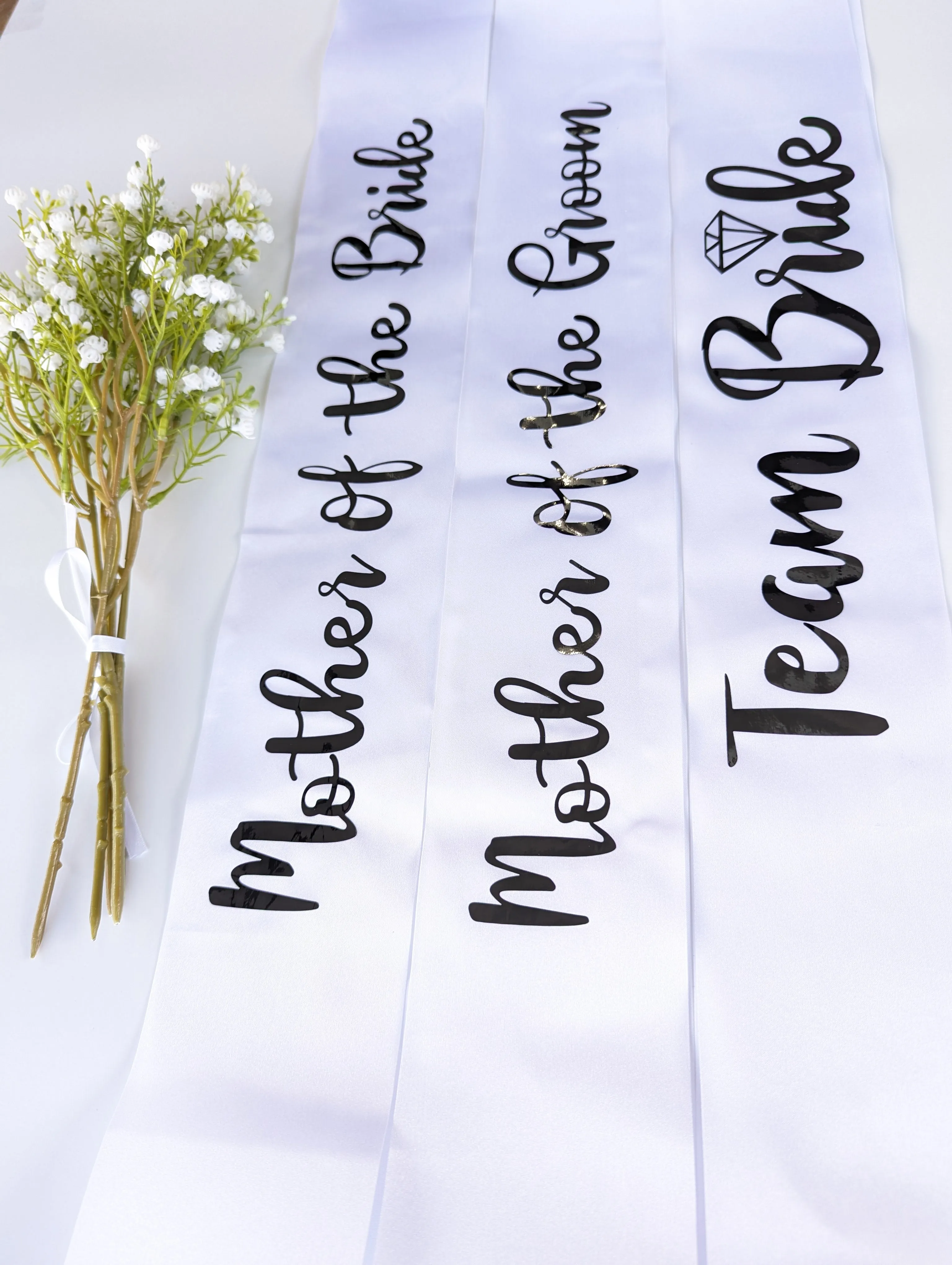 Bridal and Bridesmaid Customised Sashes for Hens Parties