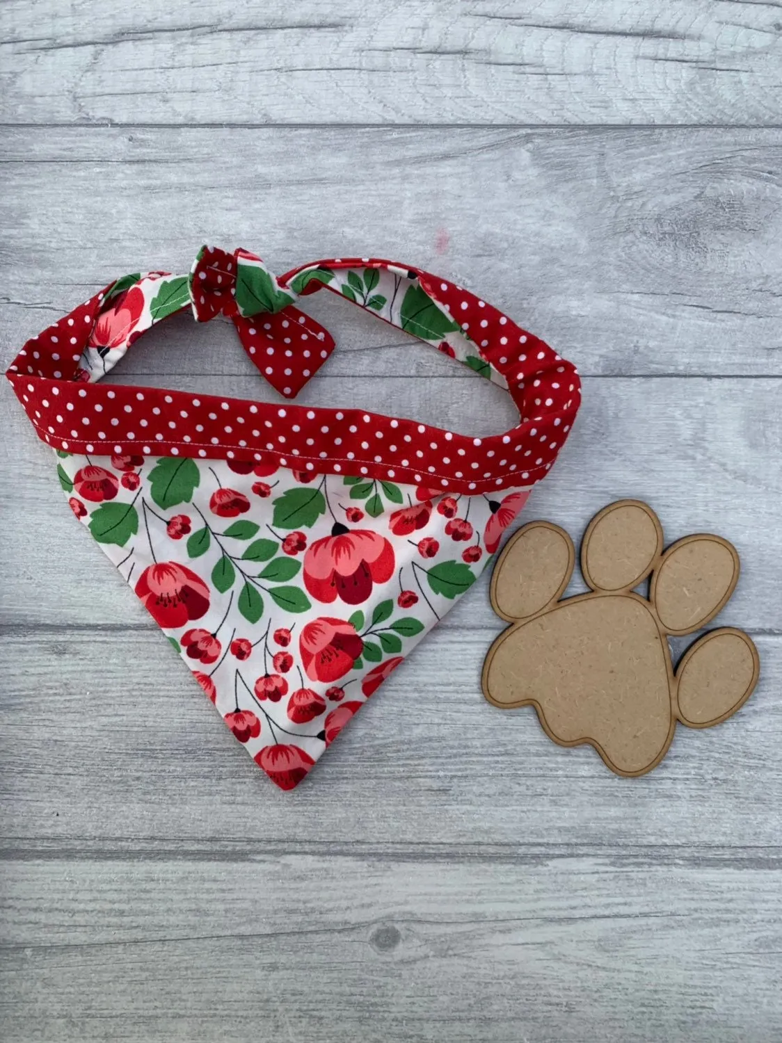 Bright and beautiful poppy dog bandana - Wholesale