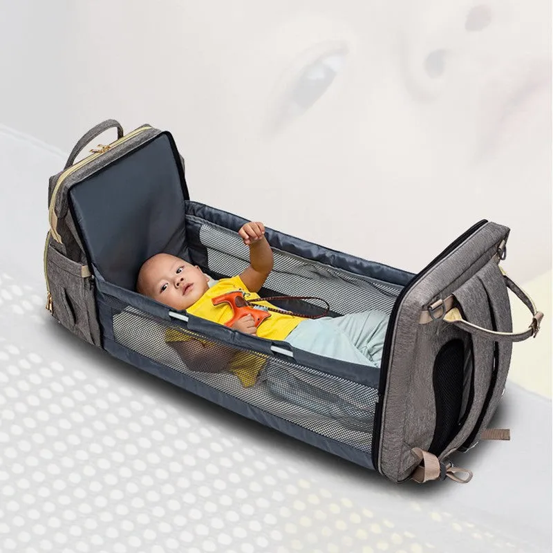 Carol  Faltbarer Baby-Rucksack mit groem Fassungsvermgen und USB-Ladefunktion