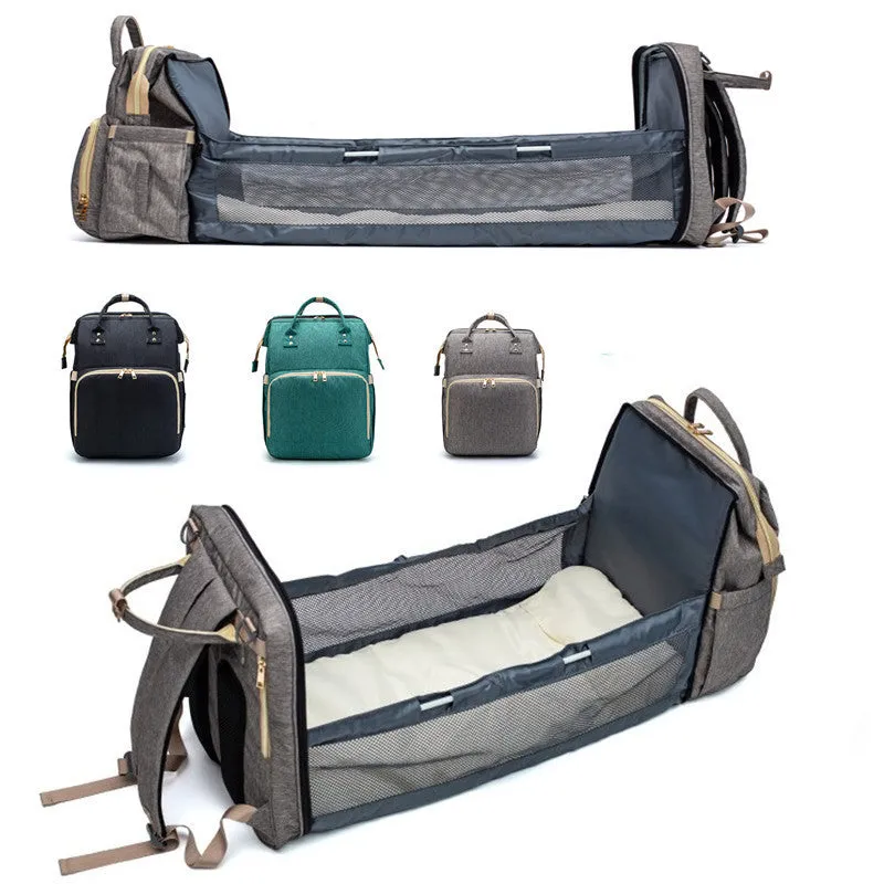 Carol  Faltbarer Baby-Rucksack mit groem Fassungsvermgen und USB-Ladefunktion