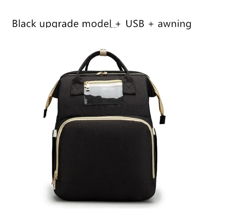 Carol  Faltbarer Baby-Rucksack mit groem Fassungsvermgen und USB-Ladefunktion