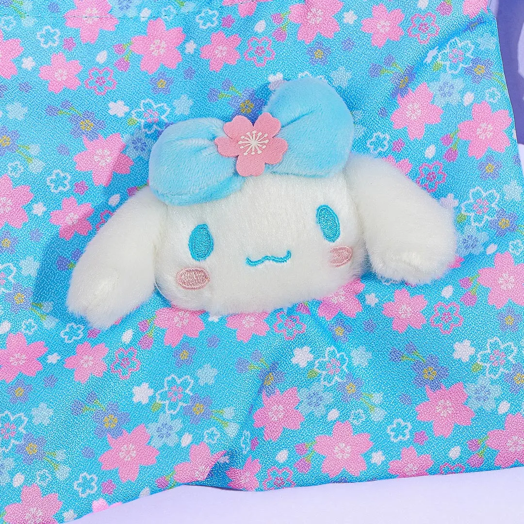 Cinnamoroll Sakura Kimono Drawstring Pouch With Plushie Head Charm