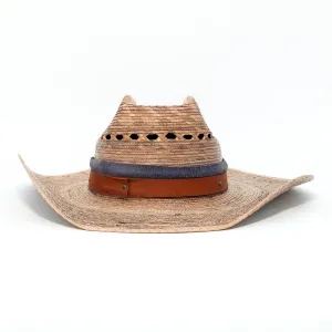 Dark Palm Rancher  - Palm Straw Hat
