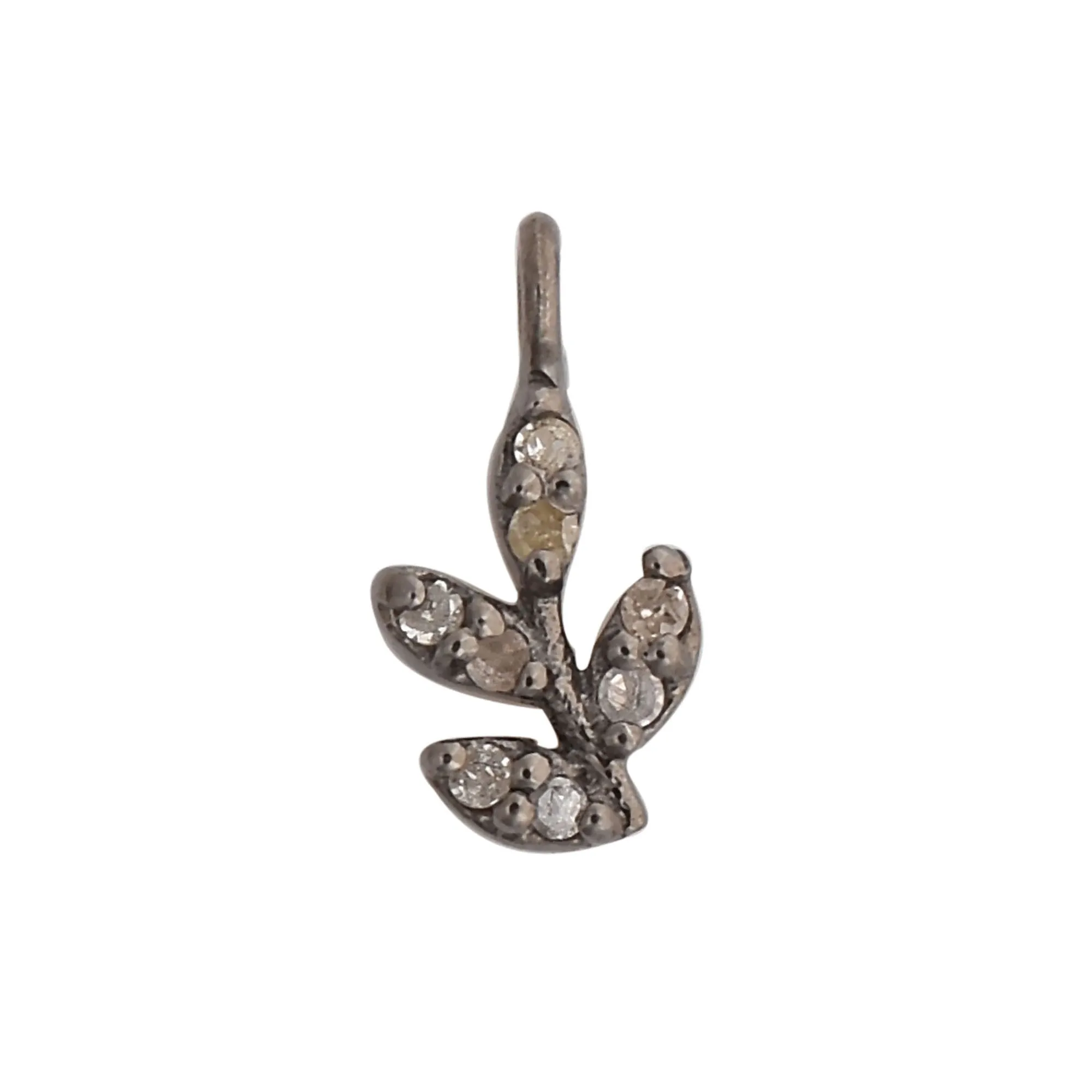 Diamond Leaf Pendant