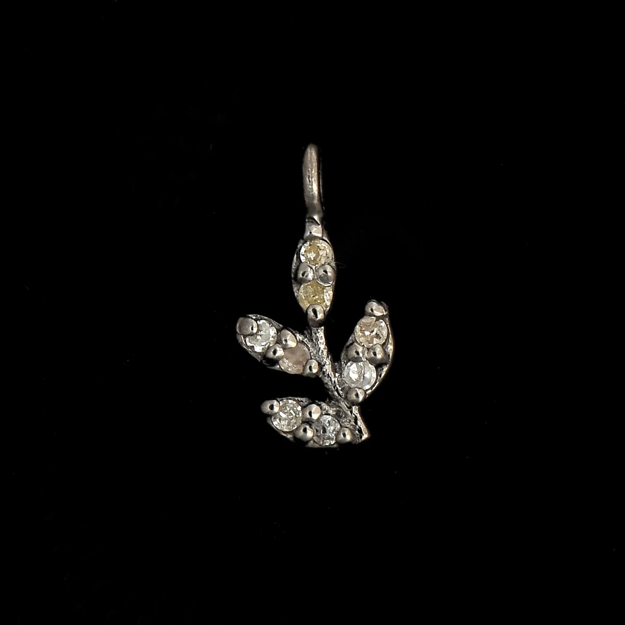 Diamond Leaf Pendant
