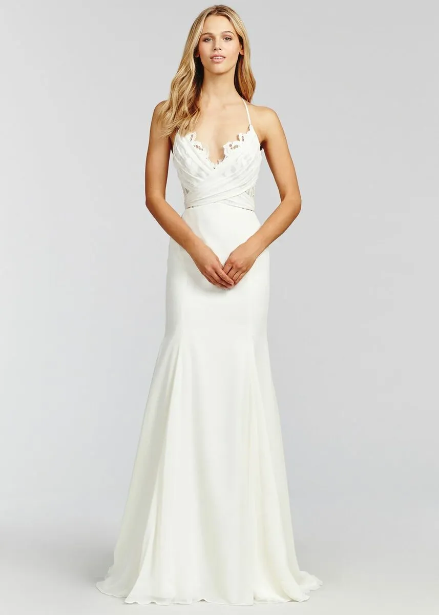 Dress 2750: Hayley Paige "Saylor" waist 27 customized