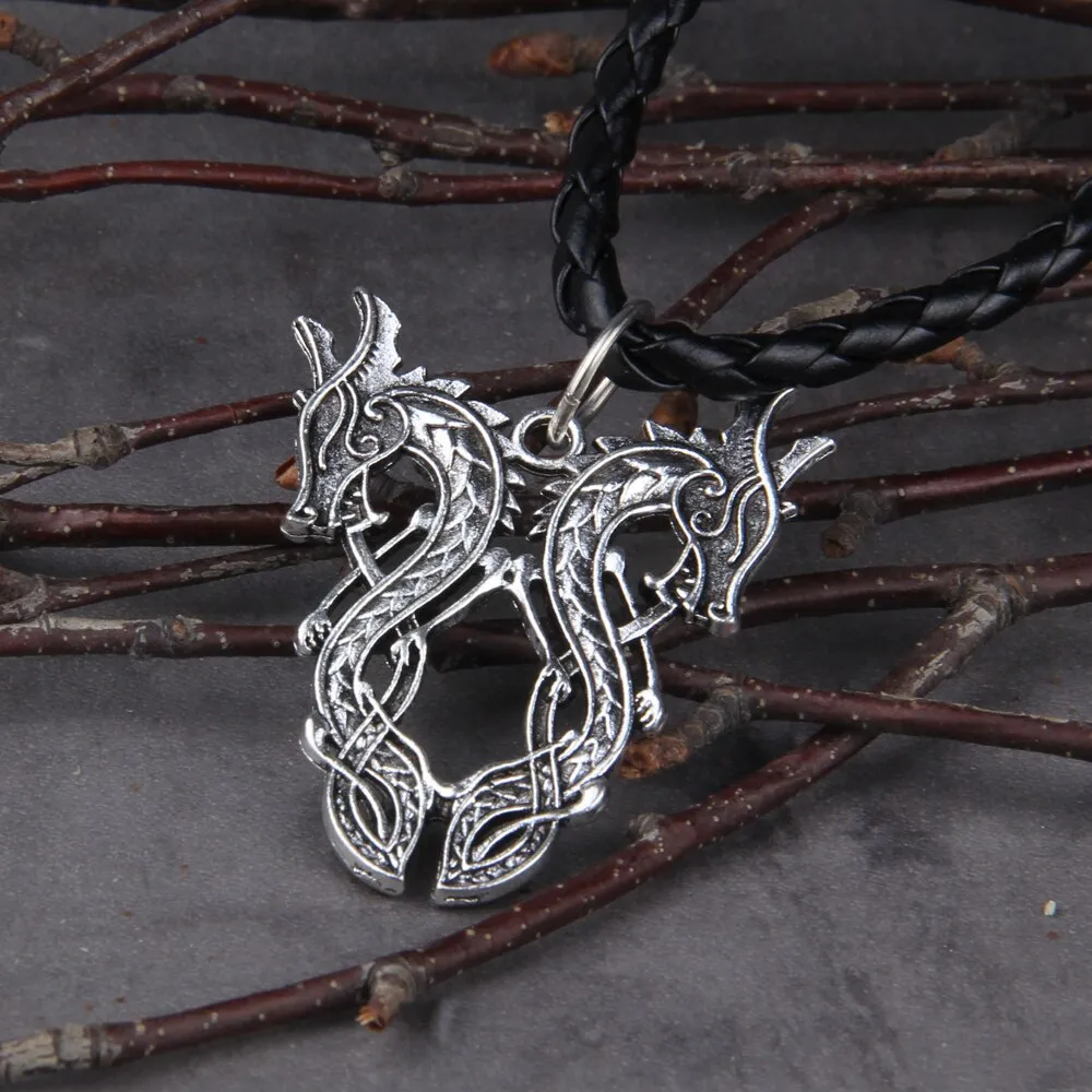 Dropshipping Double Dragon Retro Necklace