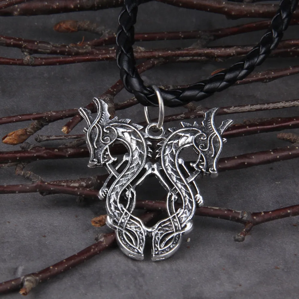 Dropshipping Double Dragon Retro Necklace