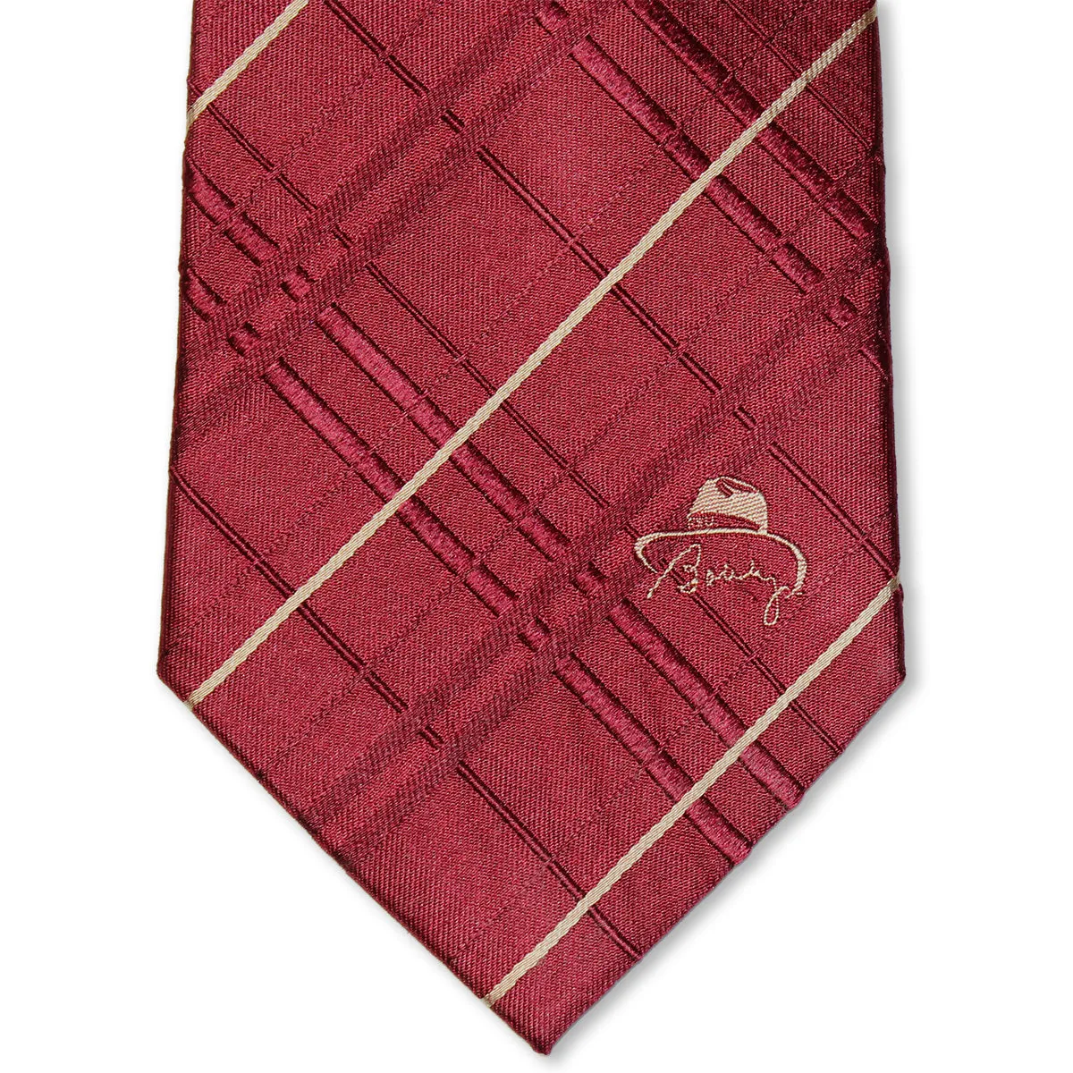 Eagles Wings Bowden Hat Logo Tie - Garnet