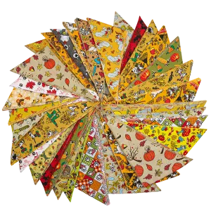 Fall & Thanksgiving Bandanas - 60 Assorted Sizes and Patterns by Bandanas Unlimited