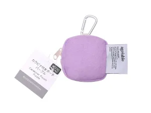 Felt Tone Pouch with Carabiner Purple