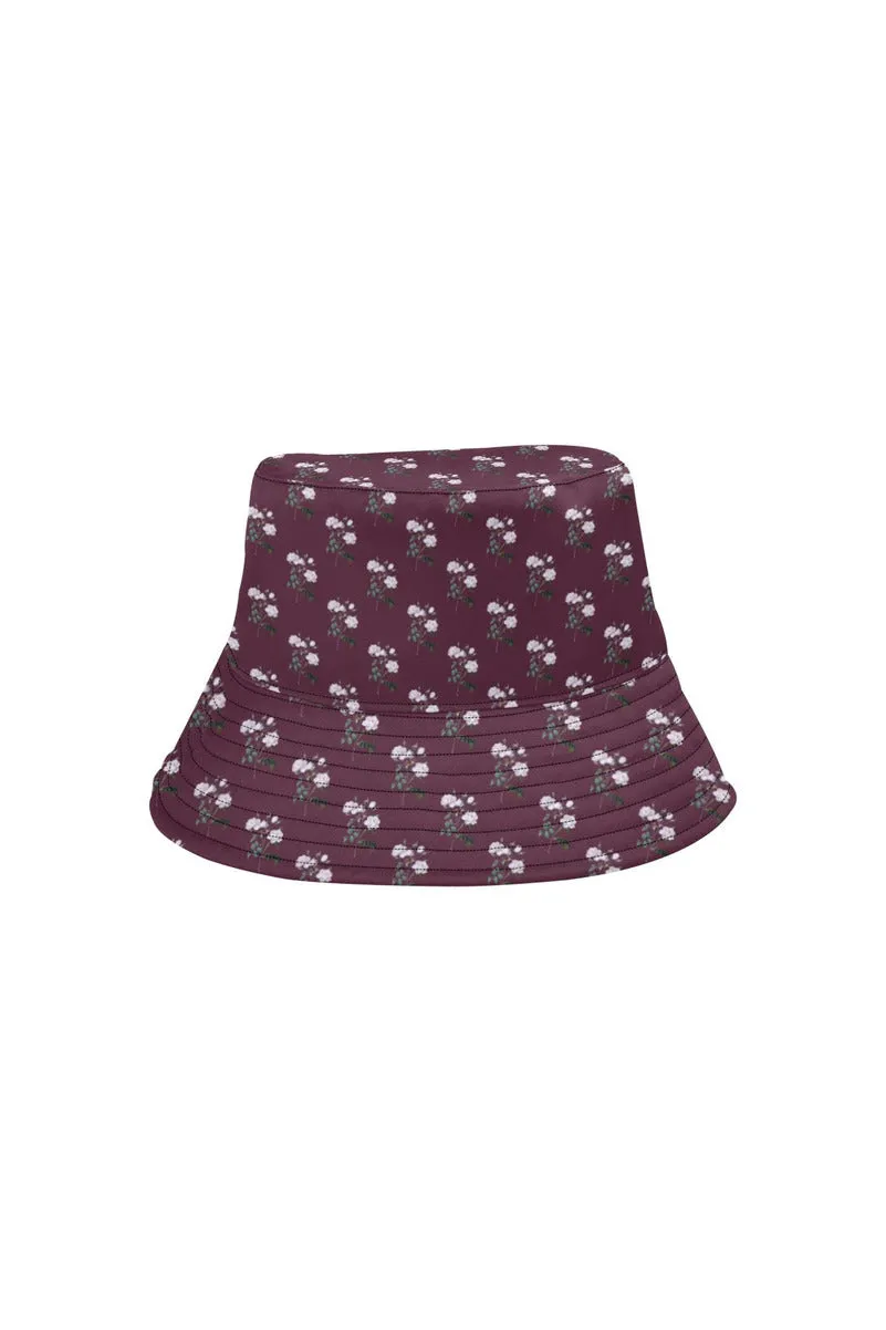 Floral Purple All Over Print Bucket Hat