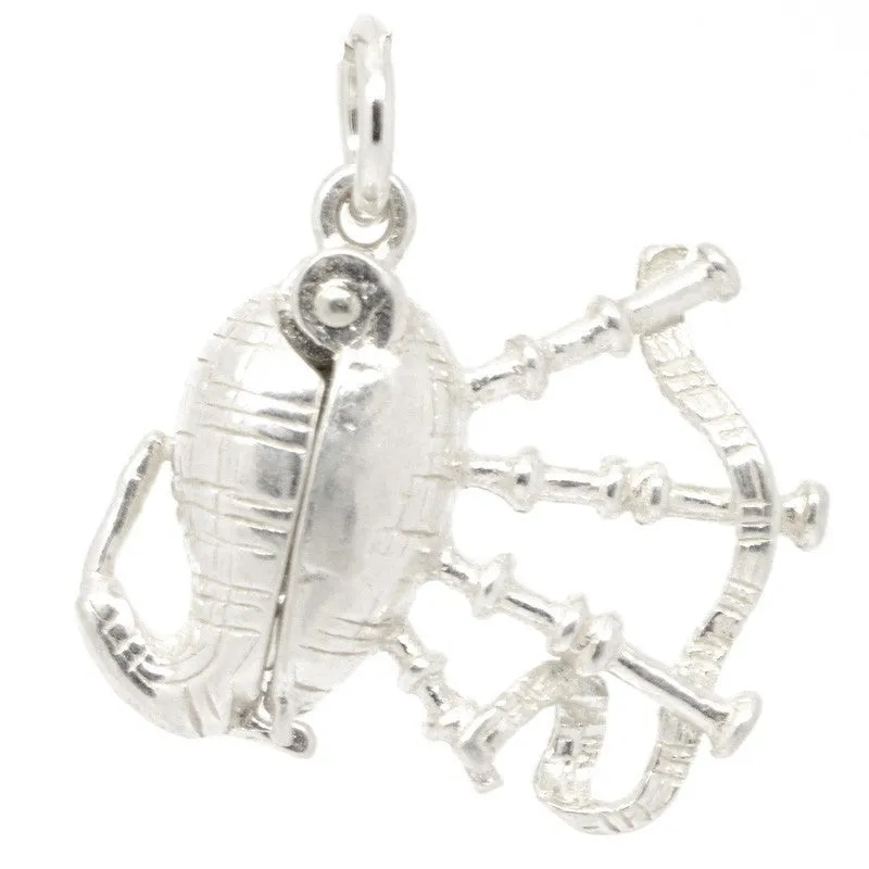 Gold Bagpipes Charm