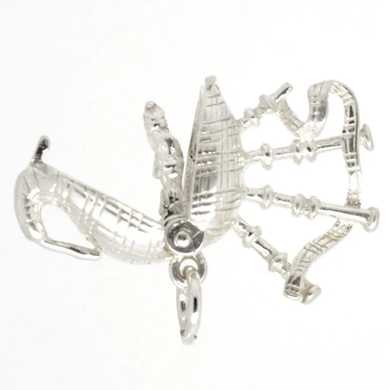 Gold Bagpipes Charm