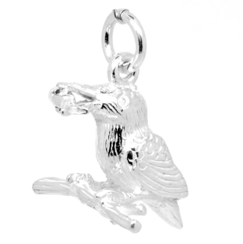 Gold Kingfisher Charm