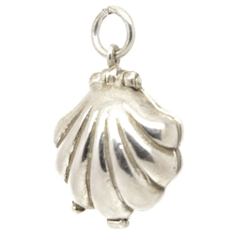 Gold Shell with Mermaid Charm