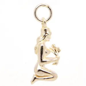Gold Virgo Charm