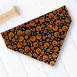 Halloween Pumpkin Dog Bandana or Cat Bandana
