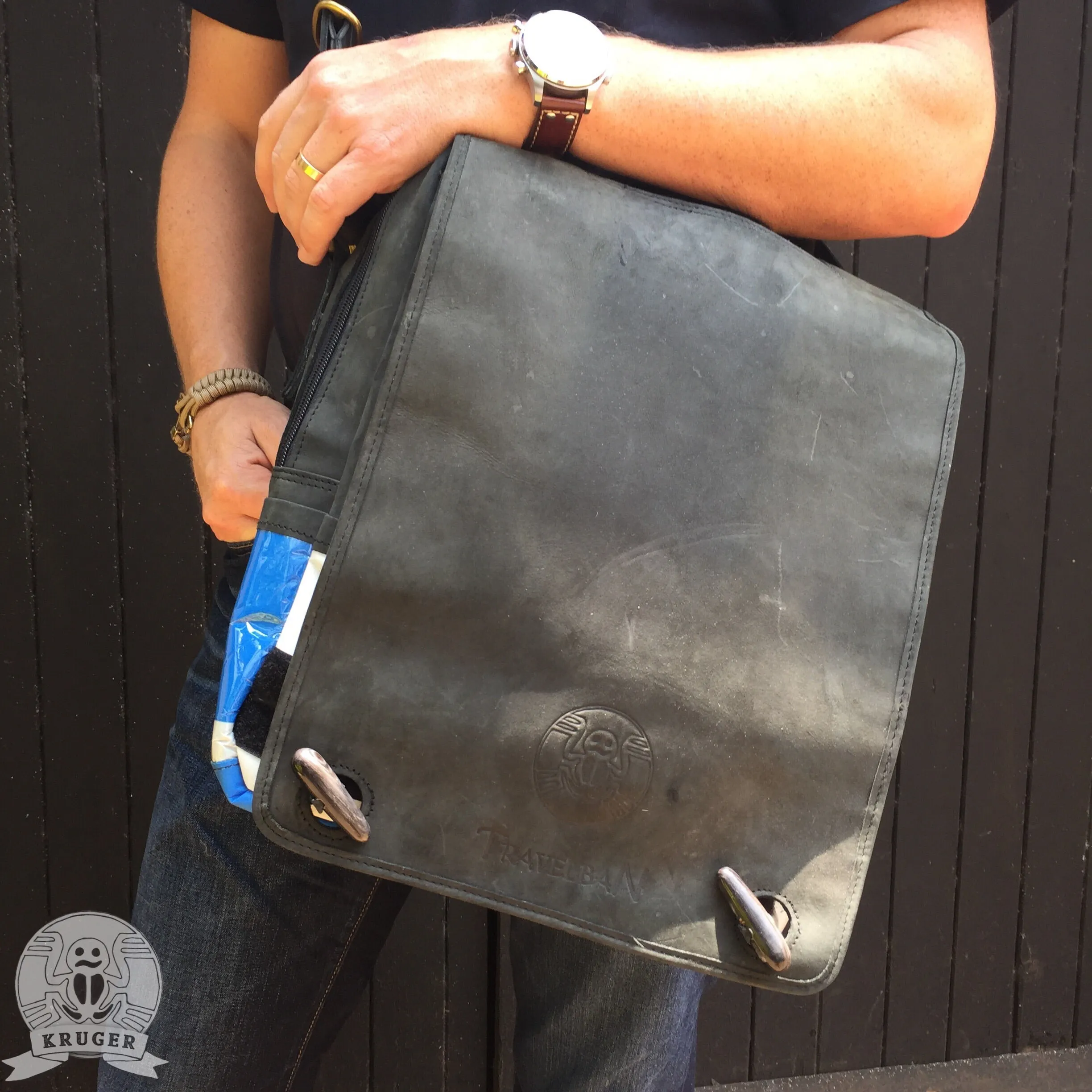 Handmade Leather and Windsurfing sail bags