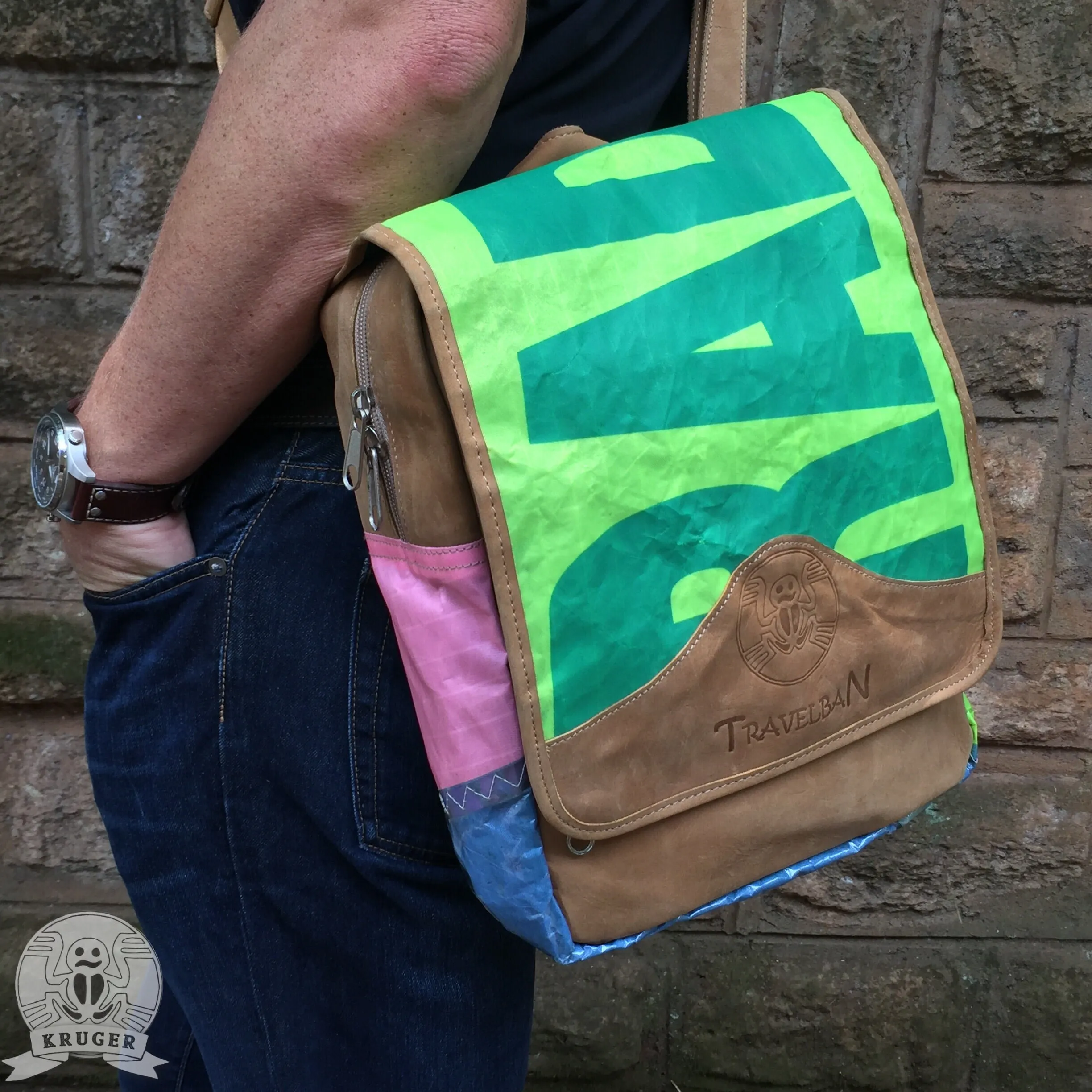 Handmade Leather and Windsurfing sail bags
