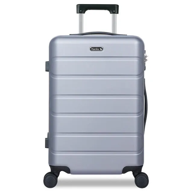 Hanke Travel Trolley Case Luggage Bag Men Women Suitcase Spinner Wheels Rolling Luggage 20 24 Inch Carry-Ons Dropshipping H9800