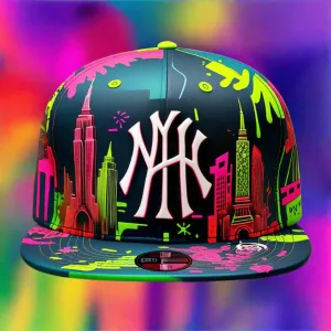 HATS-Streetwear-Cityscape.13: NY Abstract Graffiti Cityscape