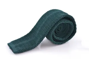 Hunter Green Silk Knit Tie